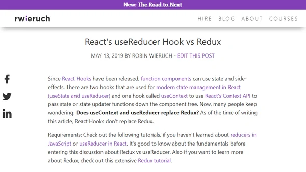 React's useReducer Hook vs Redux