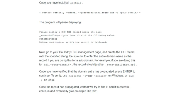 Let's Encrypt, GoDadday DNS and IIS server