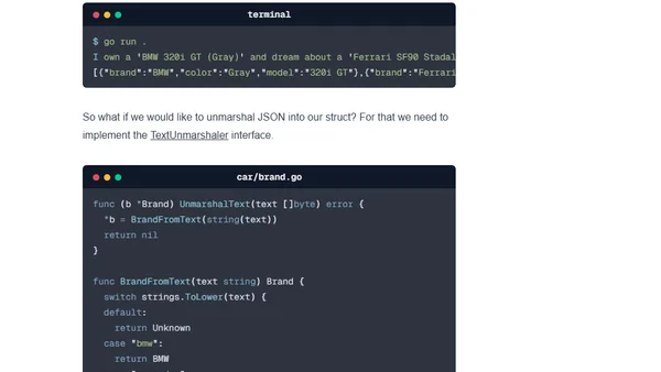How to do Enums in Go