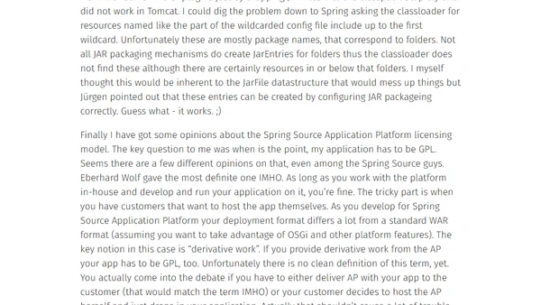 Spring 2008 - Summing up day one