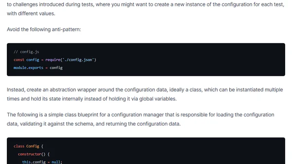 Best Practices for Bootstrapping a Node.js Application Configuration