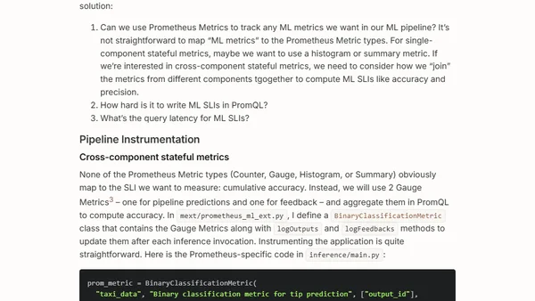 The Modern ML Monitoring Mess: Failure Modes in Extending Prometheus (3/4)