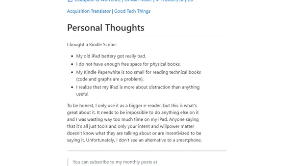 2024 April. Kindle Scribe