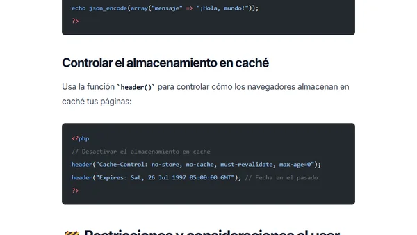 PHP Headers guía básica