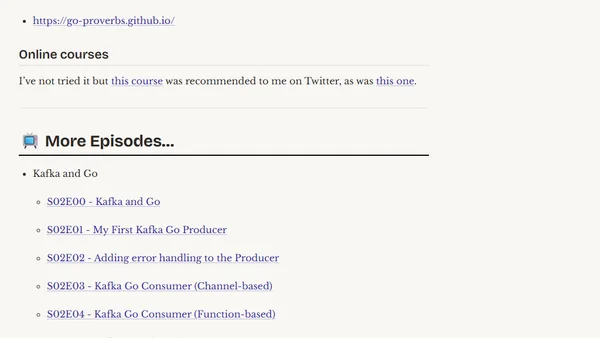Learning Golang (some rough notes) - S01E00