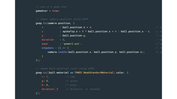 Build a HTML5 “Helix Jump” prototype with Three.js and TypeScript – Step 4: scoring, animated CSS background and platforms fading away