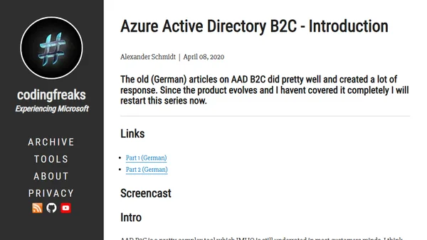 Azure Active Directory B2C - Introduction