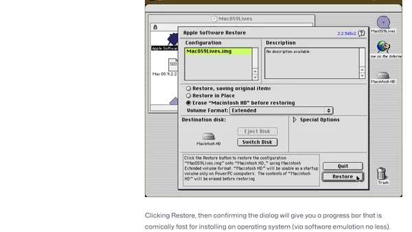 Mac OS System 9 on Windows