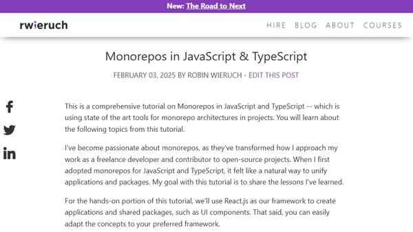 Monorepos in JavaScript & TypeScript
