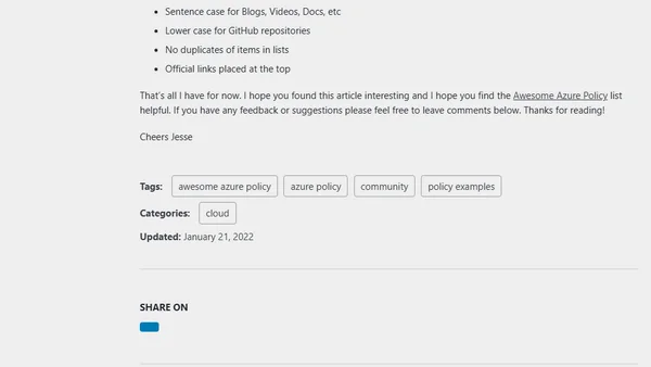 Awesome Azure Policy Origin Story
