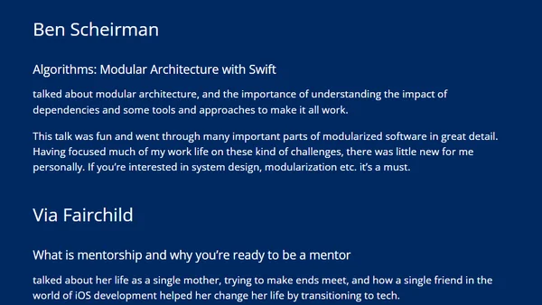 Deep Dish Swift - Day 2