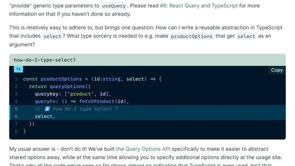 React Query Selectors, Supercharged