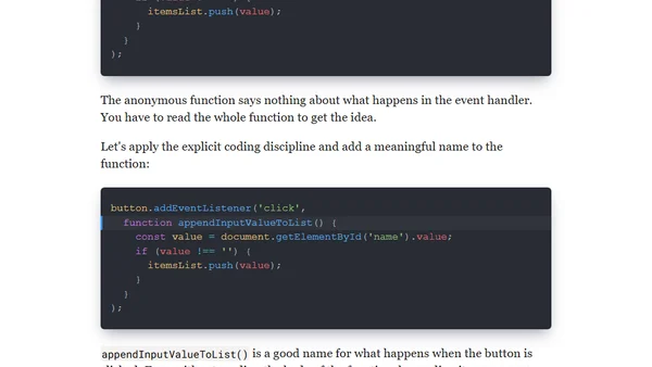 The Explicit Coding Discipline