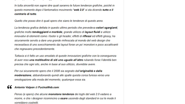 Le Tendenze del Web Design: Il Parere degli Esperti (terza parte)