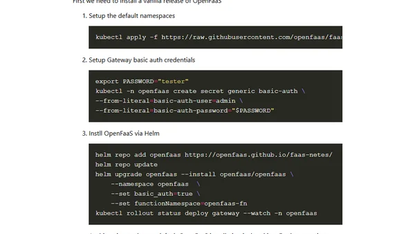 Developing OpenFaaS KinD-ly