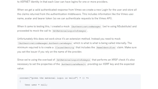 How to test OWIN OAuth Middleware