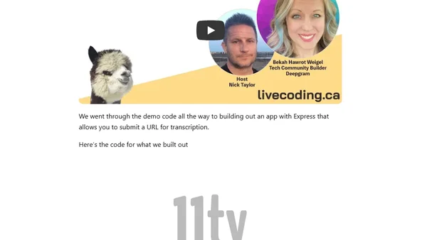 Speech-to-text with Deepgram