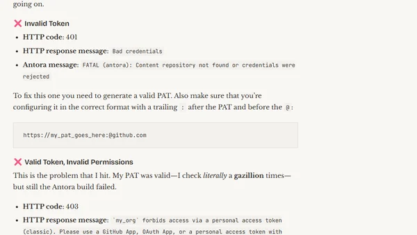 Deploying Antora with GitHub Actions and a private GitHub repo