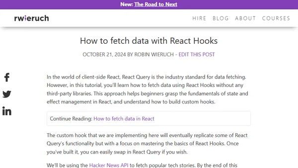 How to fetch data with React Hooks