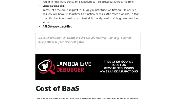 AWS Serverless Common Mistakes – Costs (4/7)