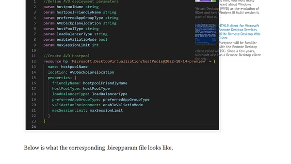 First glance at upcoming Bicep parameter files!