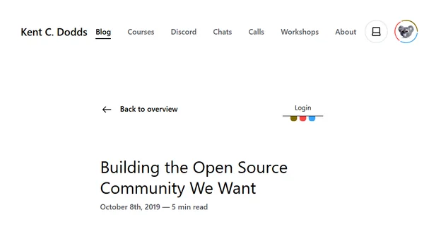 Building the Open Source Community We Want