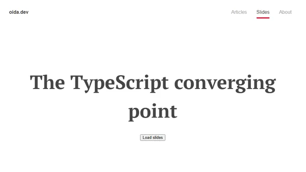 The TypeScript converging point