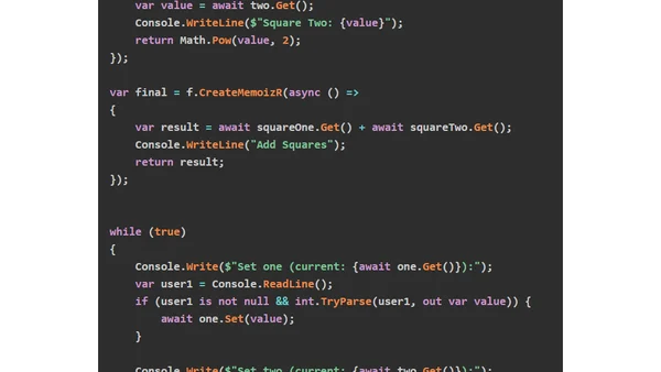 MemoizR - Declarative Structured Concurrency for C#