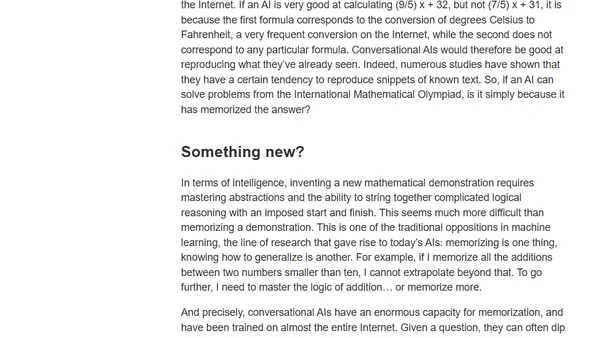 Do AIs reason or recite?