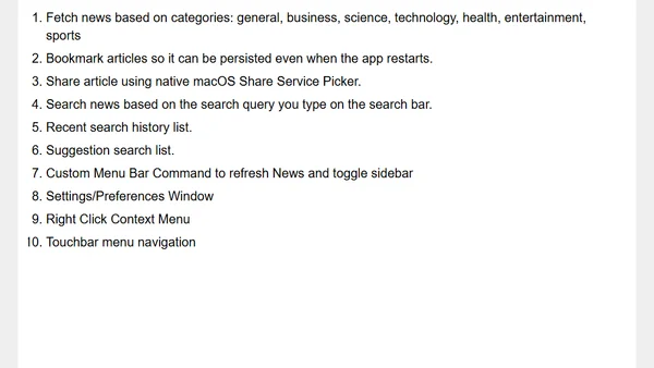 Video Tutorial - Building macOS News App with SwiftUI 3 & NewsAPI | Full Course