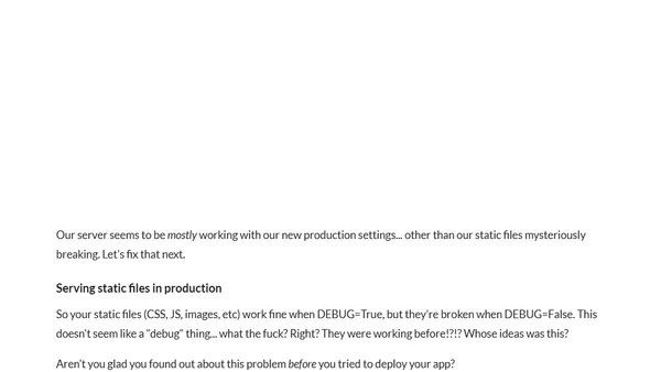 Simple Django deployment part two: local setup