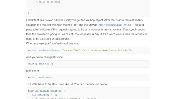 Ajax without jQuery for beginners