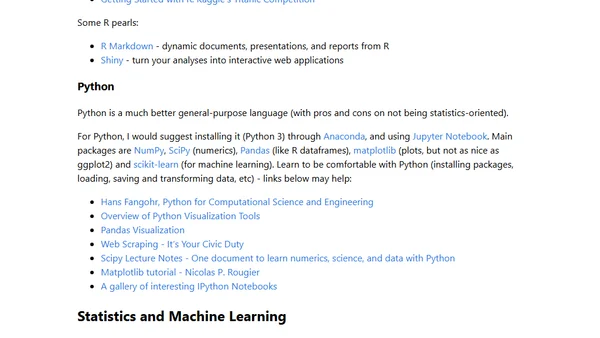Data science intro for math/phys background