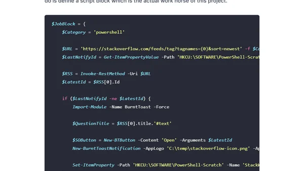 Crouton #1 - Toast Notifications for New Stack Overflow Questions