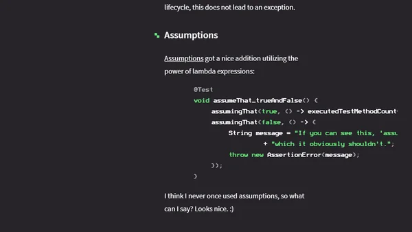 JUnit Lambda - The Prototype