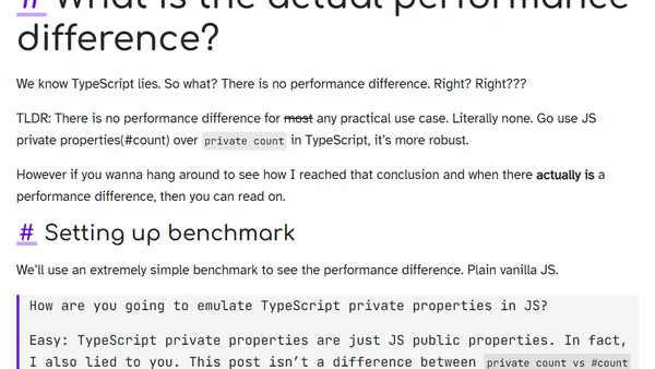 perf: private count vs #count