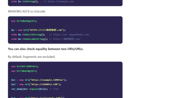 The new, standards‑compliant URI/URL API in PHP 8.5