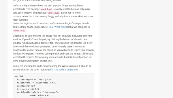 Web scraping and text analysis in R and GGplot2