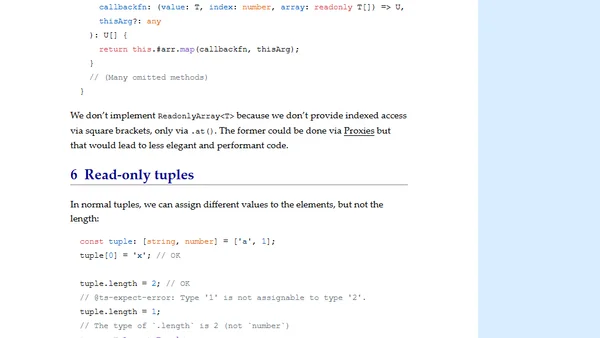 Read-only accessibility in TypeScript