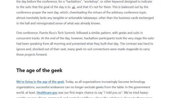 Geeks and suits