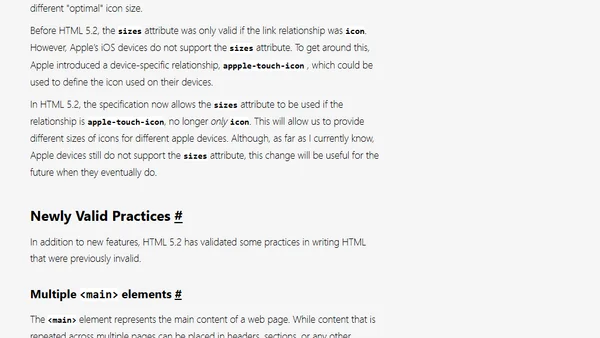 What’s New in HTML 5.2?