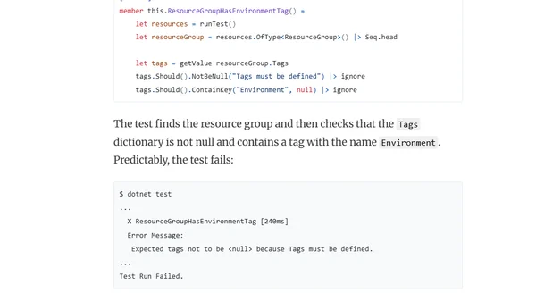 Unit Testing Cloud Deployments with Pulumi in F#