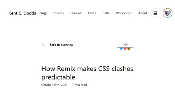 How Remix makes CSS clashes predictable