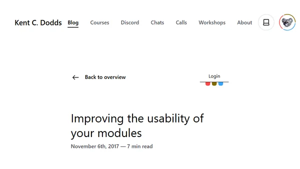 Improving the usability of your modules