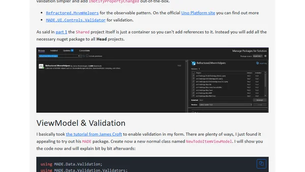 UNO Platform - Build a Todo App - Part 3