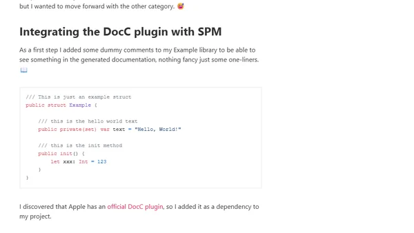 Beginner's guide to Swift package manager command plugins