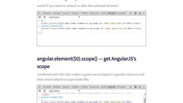 4 Very Useful Chrome Dev Tool Commands