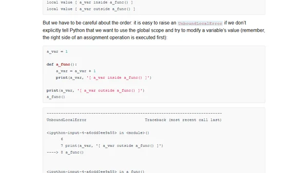 A Beginner's Guide to Python's Namespaces, Scope Resolution, and the LEGB Rule