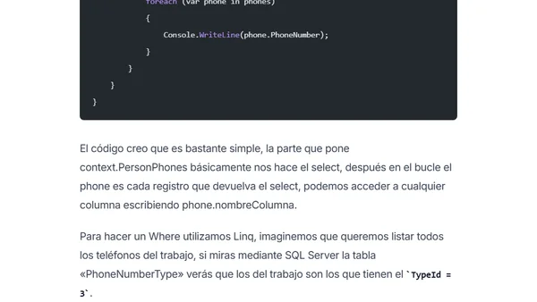 C#: Tutorial Entity Framework