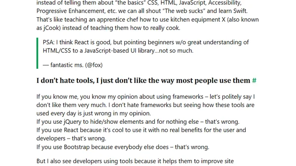 The Full Tools Developer